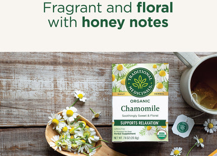 Traditional Medicinals Organic Chamomile Herbal Caffeine Free 16ct (24 Pack) - Food & Beverages > Non-Alcoholic Drinks