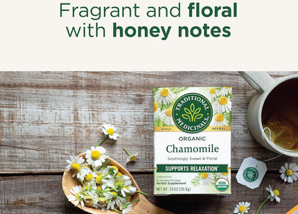 Traditional Medicinals Organic Chamomile Herbal Caffeine Free 16ct (24 Pack) - Food & Beverages > Non-Alcoholic Drinks