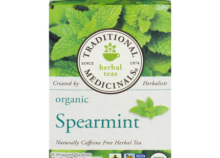 Traditional Medicinals Caffeine Free Herbal Organic Spearmint 16ct (2 Pack) - Food & Beverages > Non-Alcoholic Drinks