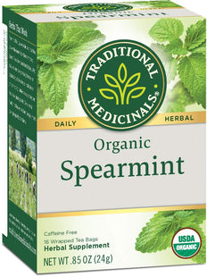 Traditional Medicinals Caffeine Free Herbal Organic Spearmint 16ct (3 Pack) - Food & Beverages > Non-Alcoholic Drinks