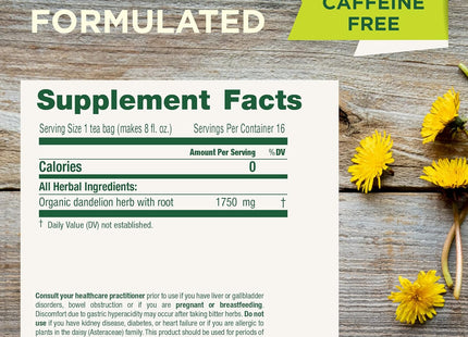 Traditional Medicinals Herbal Organic Dandelion Leaf and Root 16ct (24 Pack) - Food & Beverages > Non-Alcoholic Drinks