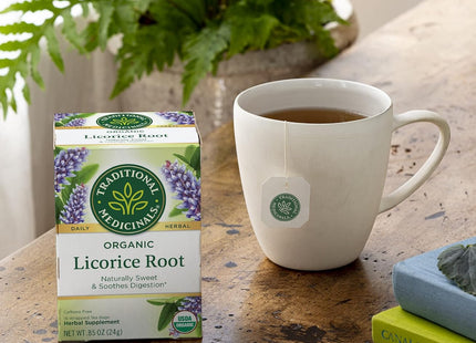 Traditional Medicinals Herbal Organic Licorice Root 16ct (3 Pack) - Food & Beverages > Non-Alcoholic Drinks Infusions