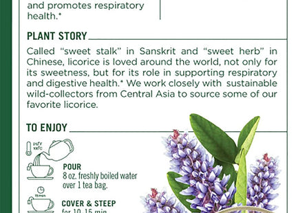 Traditional Medicinals Herbal Organic Licorice Root 16ct - Food & Beverages > Non-Alcoholic Drinks Infusions