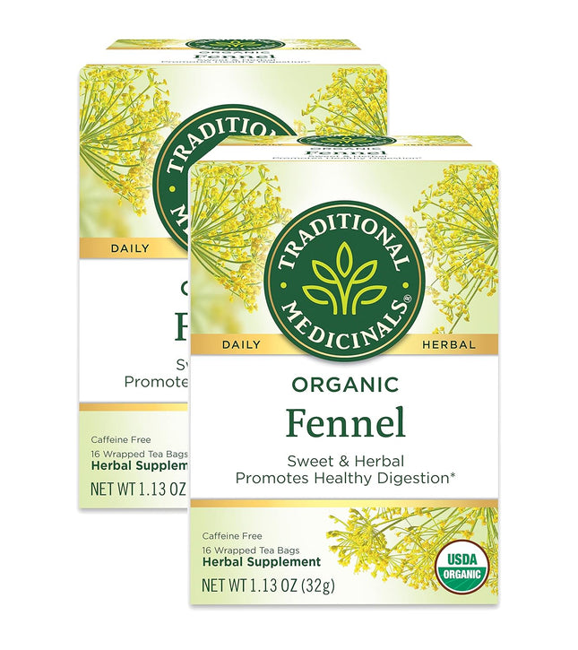 Traditional Medicinals Organic Herbal Fennel 16 Bags (2 Pack) - Food & Beverages > Non-Alcoholic Drinks Infusions