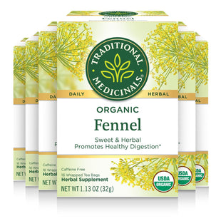 Traditional Medicinals Organic Herbal Fennel 16 Bags (6 Pack) - Food & Beverages > Non-Alcoholic Drinks Infusions