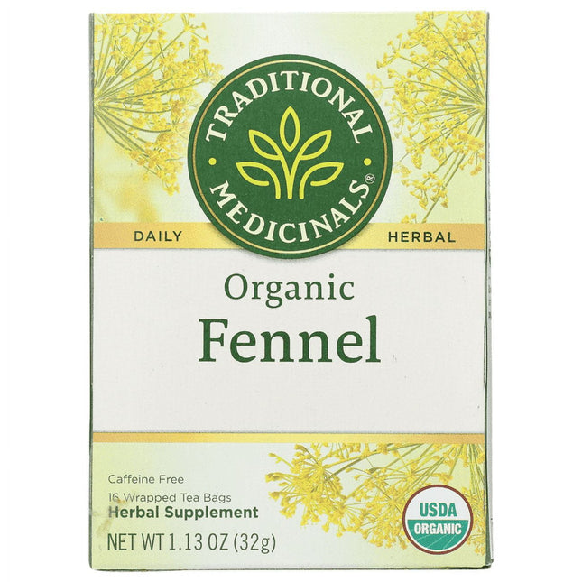 Traditional Medicinals Organic Herbal Fennel 16 Bags - Food & Beverages > Non-Alcoholic Drinks Infusions