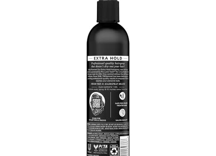 a bottle of black hair spray