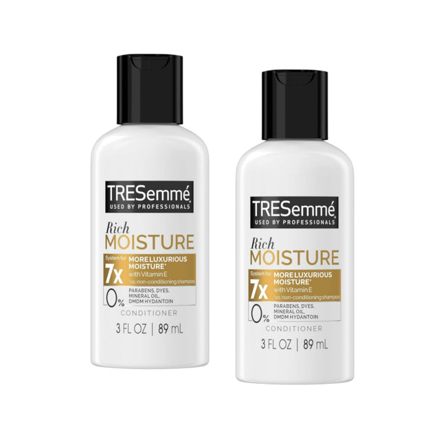 TRESemme Rich Moisture Hair Conditioner With VitaminE Travel Size 3oz (2 Pack) - Personal Care > & Styling Shampoo