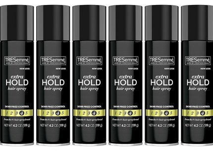 Tresemme Tres Two Anti-Frizz Extra Hold Hair Spray Aerosol 4.2oz (6 Pack) - Personal Care > & Styling Products