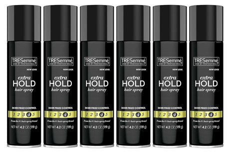 Tresemme Tres Two Anti-Frizz Extra Hold Hair Spray Aerosol 4.2oz (6 Pack) - Personal Care > & Styling Products