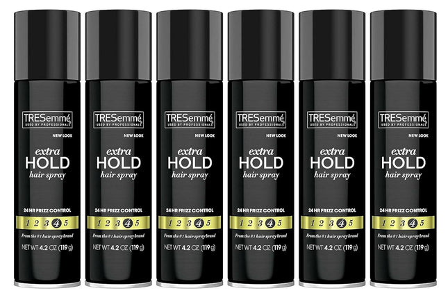 Tresemme Tres Two Anti-Frizz Extra Hold Hair Spray Aerosol 4.2oz (6 Pack) - Personal Care > & Styling Products