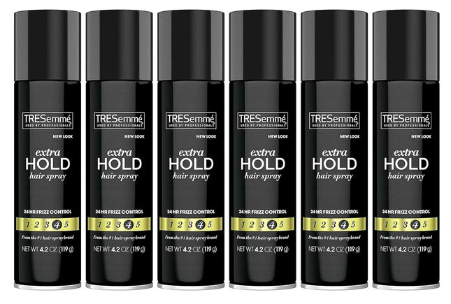 Tresemme Tres Two Anti-Frizz Extra Hold Hair Spray Aerosol 4.2oz (6 Pack) - Personal Care > & Styling Products