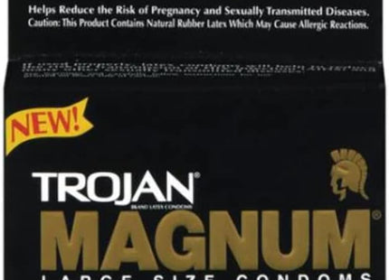 Trojan Magnum Thin Large Size Condom Ultra-smooth Lubricant 3ct (2 Pack) - Health Care > Sexual Wellness Condoms &