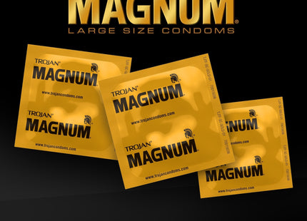 Trojan Magnum Thin Large Size Condom Ultra-smooth Lubricant 3ct (2 Pack) - Health Care > Sexual Wellness Condoms &