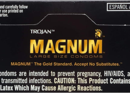 Trojan Magnum Thin Large Size Condom Ultra-smooth Lubricant 3ct (2 Pack) - Health Care > Sexual Wellness Condoms &