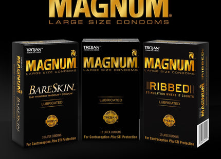 Trojan Magnum Thin Large Size Condom Ultra-smooth Lubricant 3ct (2 Pack) - Health Care > Sexual Wellness Condoms &