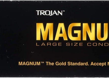 Trojan Magnum Thin Large Size Condom Ultra-smooth Lubricant 3ct (2 Pack) - Health Care > Sexual Wellness Condoms &