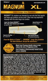 Trojan Magnum Thin Large Size Condom Ultra-smooth Lubricant 3ct (2 Pack) - Health Care > Sexual Wellness Condoms &