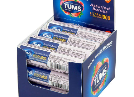 Tums Antacid Ultra Strength 1000 Assorted Berry 12 Tablets (12 Pack) - Health Care > Vitamins & Lifestyle Supplements