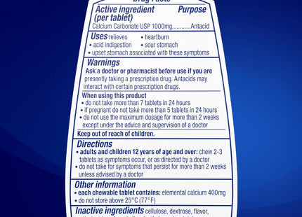 Tums Antacid Ultra Strength 1000 Assorted Berry 12 Tablets (12 Pack) - Health Care > Vitamins & Lifestyle Supplements