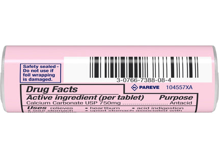 TUMS Extra Strength Assorted Berries Antacid Chewable Tablets 8ct - Health Care > Vitamins & Lifestyle Supplements