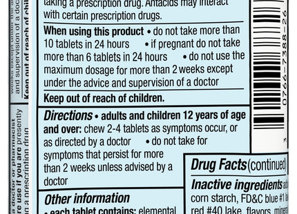 TUMS Extra Strength Assorted Berries Antacid Chewable Tablets 8ct - Health Care > Vitamins & Lifestyle Supplements