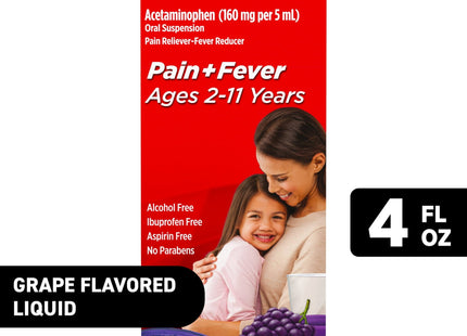 TYLENOL Children’s Liquid Oral Suspension Grape Splash Flavor 4oz (3 Pack) - Health Care > Over-the-Counter