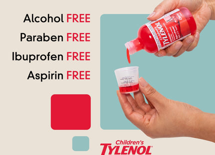 Tylenol Childrens Pain & Fever Oral Suspension Cherry Blast Flavor 4oz - Health Care > Over-the-Counter Medication