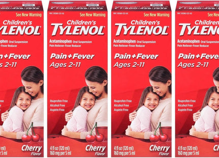 Tylenol Childrens Pain & Fever Oral Suspension Cherry Blast Flavor 4oz (8 Pack) - Health Care > Over-the-Counter