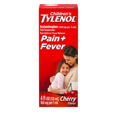 Tylenol Childrens Pain & Fever Oral Suspension Cherry Blast Flavor 4oz (5 Pack) - Health Care > Over-the-Counter