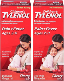 Tylenol Childrens Pain & Fever Oral Suspension Cherry Blast Flavor 4oz (2 Pack) - Health Care > Over-the-Counter