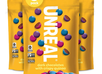 Unreal Dark Chocolate with Crispy Quinoa Gems Zero Sugar Non-GMO 5oz (2 Pack) - Food & Beverages > Sweets Assortments