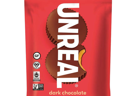 UNREAL Dark Chocolate Peanut Butter Cups Non-GMO Gluten Free 4.2oz (2 Pack) - Food & Beverages > Sweets Assortments