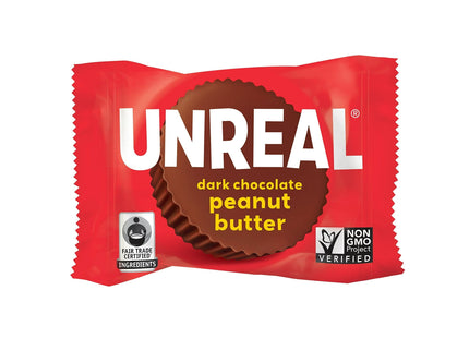 UNREAL Dark Chocolate Peanut Butter Cups Non-GMO Gluten Free 4.2oz (2 Pack) - Food & Beverages > Sweets Assortments