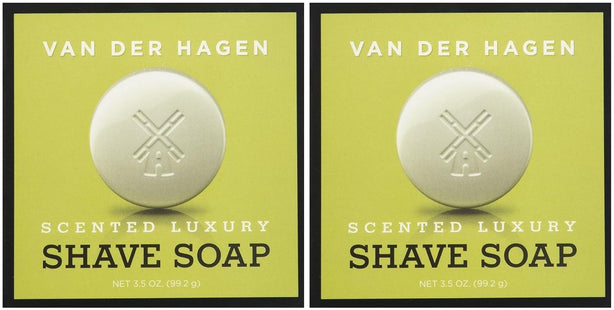 Van Der Hagen Scented Luxury Soften Cocoa Butter Shave Soap 3.5oz (2 Pack) - Personal Care > Shaving & Grooming Creams