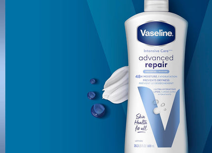 Vaseline Intensive Care Advanced Repair Moisture Lotion Unscented 20.3oz (12 Pack) - Personal > Skin & Moisturizer