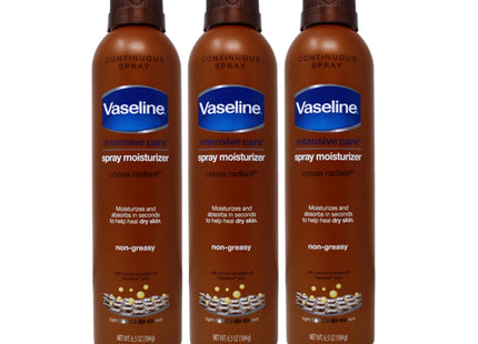 Vaseline Intensive Care Radiant Spray Moisturizer Cocoa Butter 6.5oz (3 Pack) - Personal > Skin Lotion &