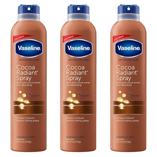 Vaseline Intensive Care Radiant Spray Moisturizer Cocoa Butter 6.5oz (3 Pack) - Personal > Skin Lotion &