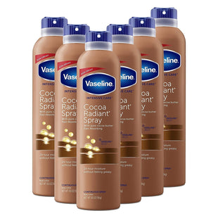 Vaseline Intensive Care Radiant Spray Moisturizer Cocoa Butter 6.5oz (6 Pack) - Personal > Skin Lotion &