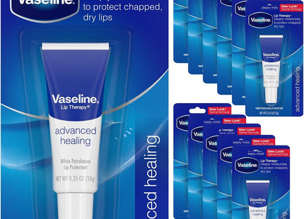 Vaseline Lip Therapy Advanced Healing Moisturiser Balm 0.35oz (10 Pack) - Personal Care > Skin Balms & Treatments