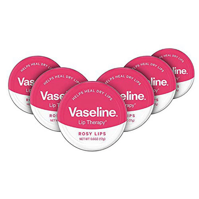 Vaseline Lip Therapy Rosy Lips Balm Original Tin 0.6oz (6 Pack) - Personal Care > Skin Balms & Treatments