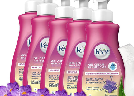Veet Aloe Vera Legs & Body Hair Remover Cream Sensitive Formula 13.5oz (5 Pack) - Personal Care > Shaving Grooming