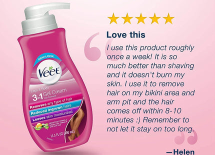 Veet Aloe Vera Legs & Body Hair Remover Cream Sensitive Formula 13.5oz - Personal Care > Shaving Grooming Removal