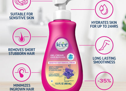 Veet Aloe Vera Legs & Body Hair Remover Cream Sensitive Formula 13.5oz - Personal Care > Shaving Grooming Removal