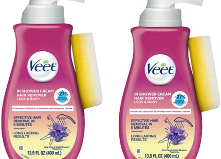 Veet Body Hair Remover Cream In-Shower Sensitive Skin 13.5oz (2 Pack) - Personal Care > Shaving & Grooming Removal