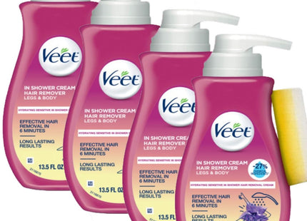 Veet Body Hair Remover Cream In-Shower Sensitive Skin 13.5oz (8 Pack) - Personal Care > Shaving & Grooming Removal