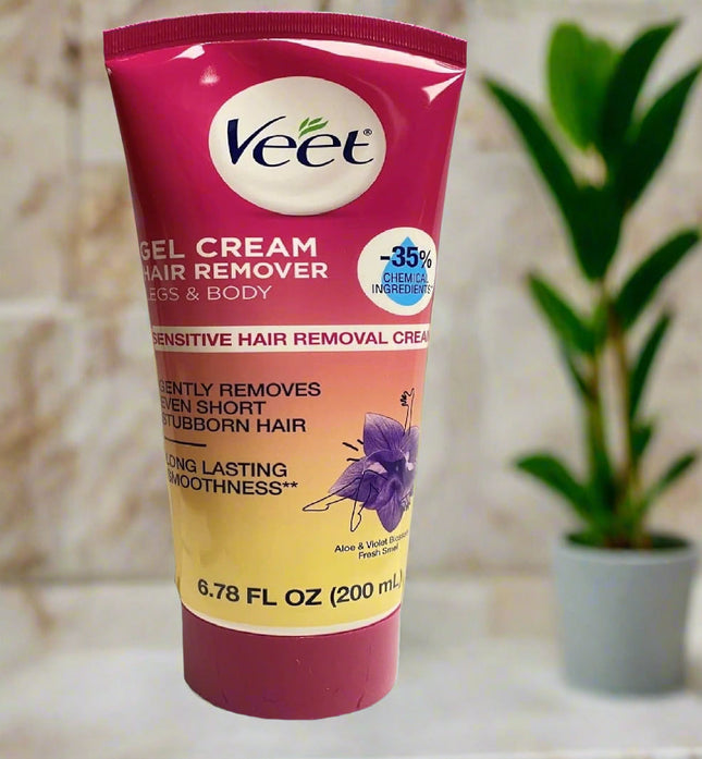 Veet Fast Acting Leg-Body Hair Remover Gel Cream Sensitive Skin 6.78oz - Personal Care > Shaving & Grooming Removal