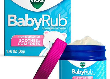 Vicks BabyRub Non-Medicated Soothing Chest Rub Ointment 1.76oz (2 Pack) - Health Care > Over-the-Counter Medication
