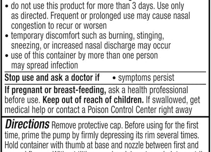 Vicks Sinex 12Hour Decongestant Cold & Allergy Sinus Nasal Spray 0.5oz - Health Care > Over-the-Counter Medication