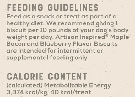 Vita Bone Artisan Inspired Maple Bacon & Blueberry Dog Biscuits 16oz (6 Pack) - Pet Supplies > Chews Treats